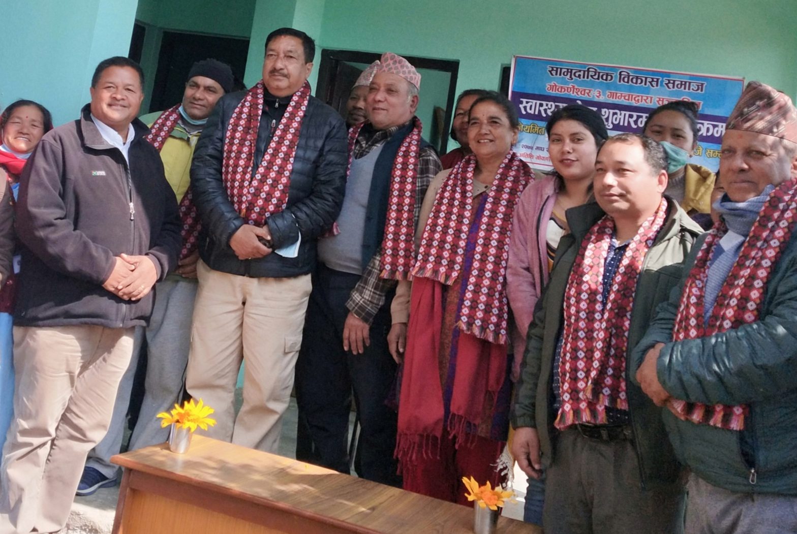गोकर्ण गाम्चामा कोभिड -१९ को कारण बन्द रहेको स्वास्थ केन्द्र पुन सूचारु
