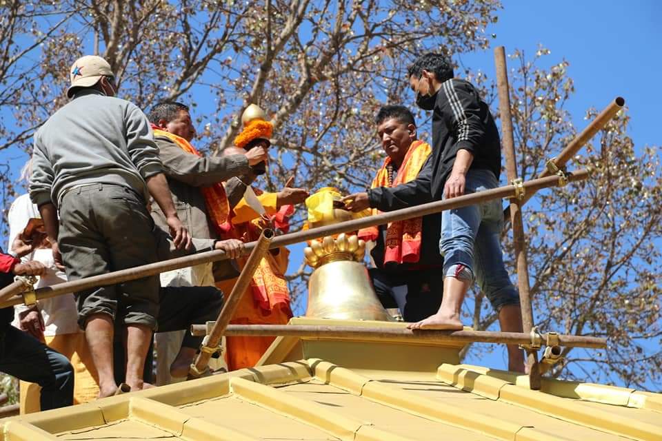 गोकर्णेश्वर महादेव मन्दिरमा गजुर राखियो