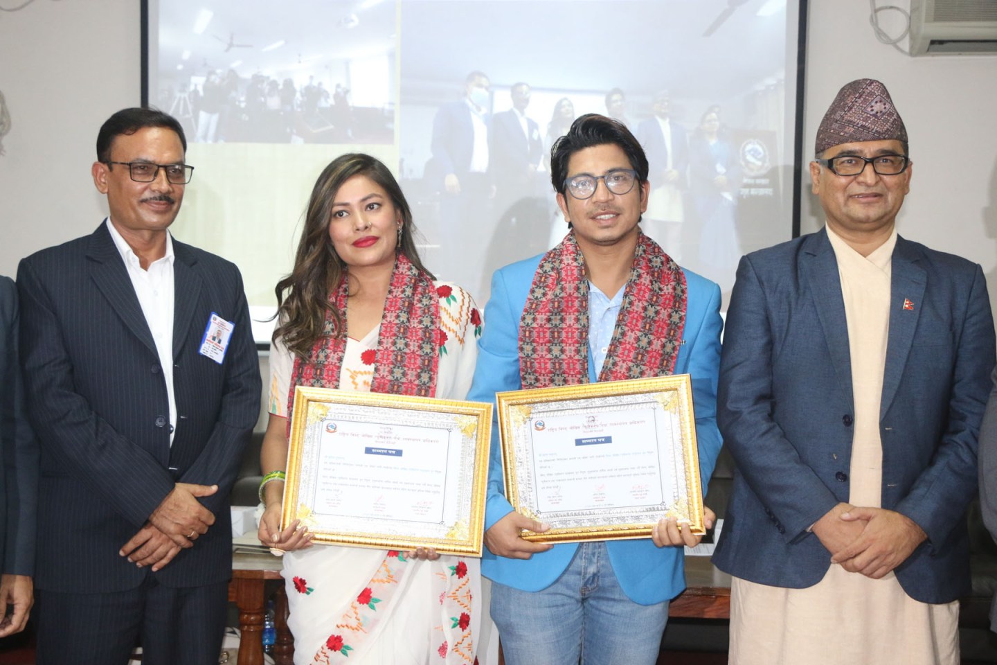 प्रकाश र सुनिता बने ‘विपद् जोखिम सद्भावना दूत