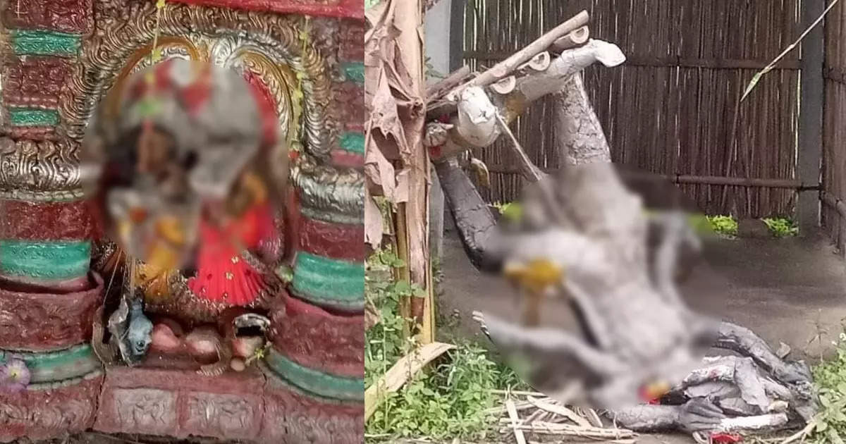 बङ्ग्लादेशमा एकै रात दर्जनौं हिन्दु मन्दिरमा तोडफोड