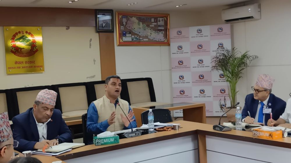 स्वास्थ्य मन्त्री पौडेलले कर्मचारीलाई दिए ५ दिने ‘होमवर्क’