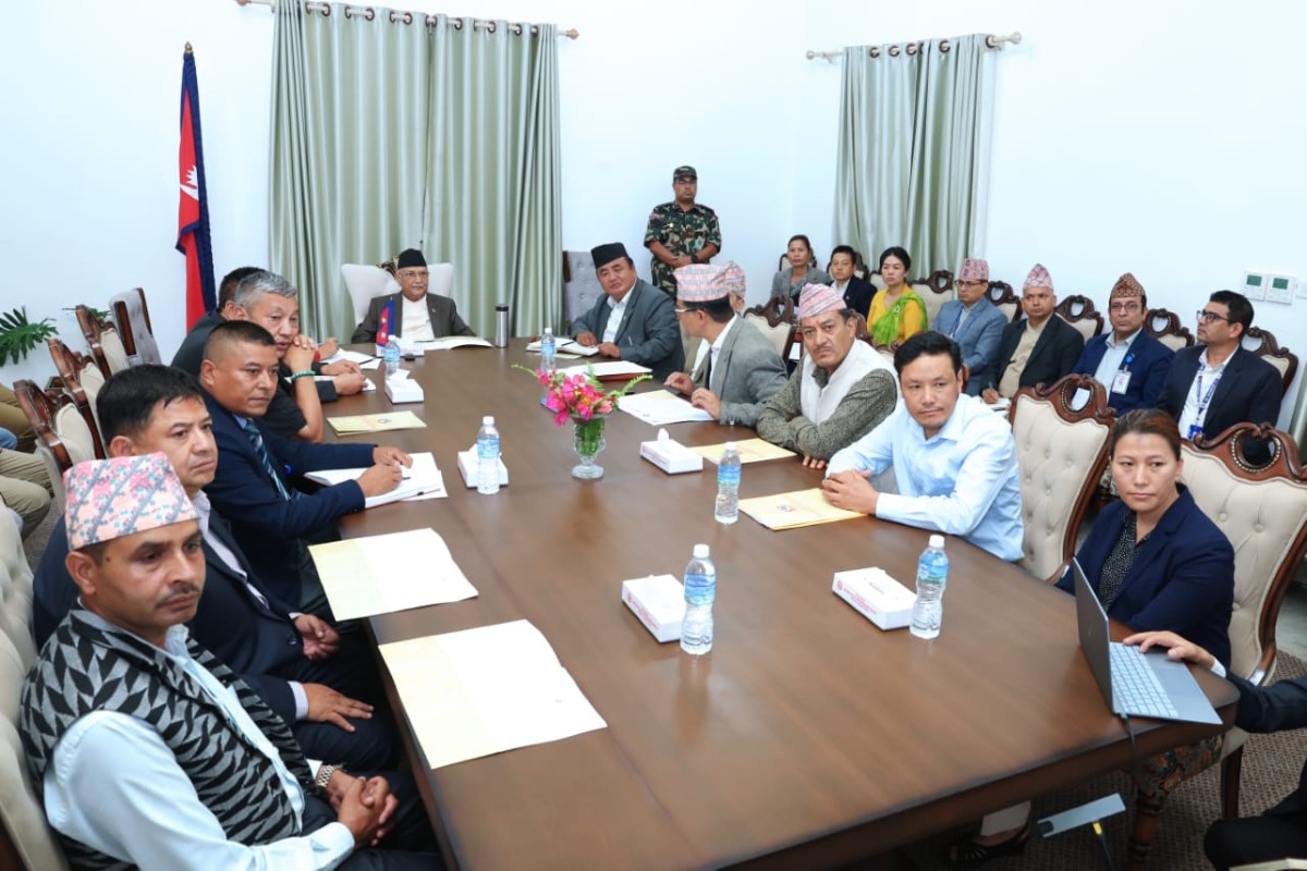 थामे बाढीबारे प्रधानमन्त्रीले लिए व्रिफिङ