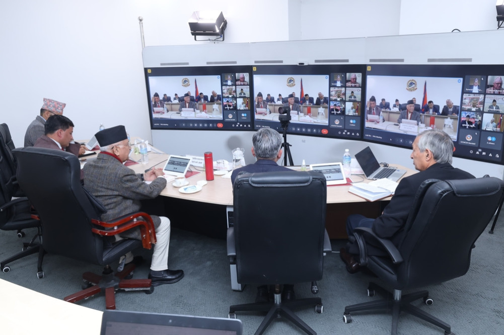 प्रधानमन्त्री र सातै प्रदेशका मूख्यमन्त्रीहरु बीच भर्चुअल बैठक, के भयो कुराकानी ?