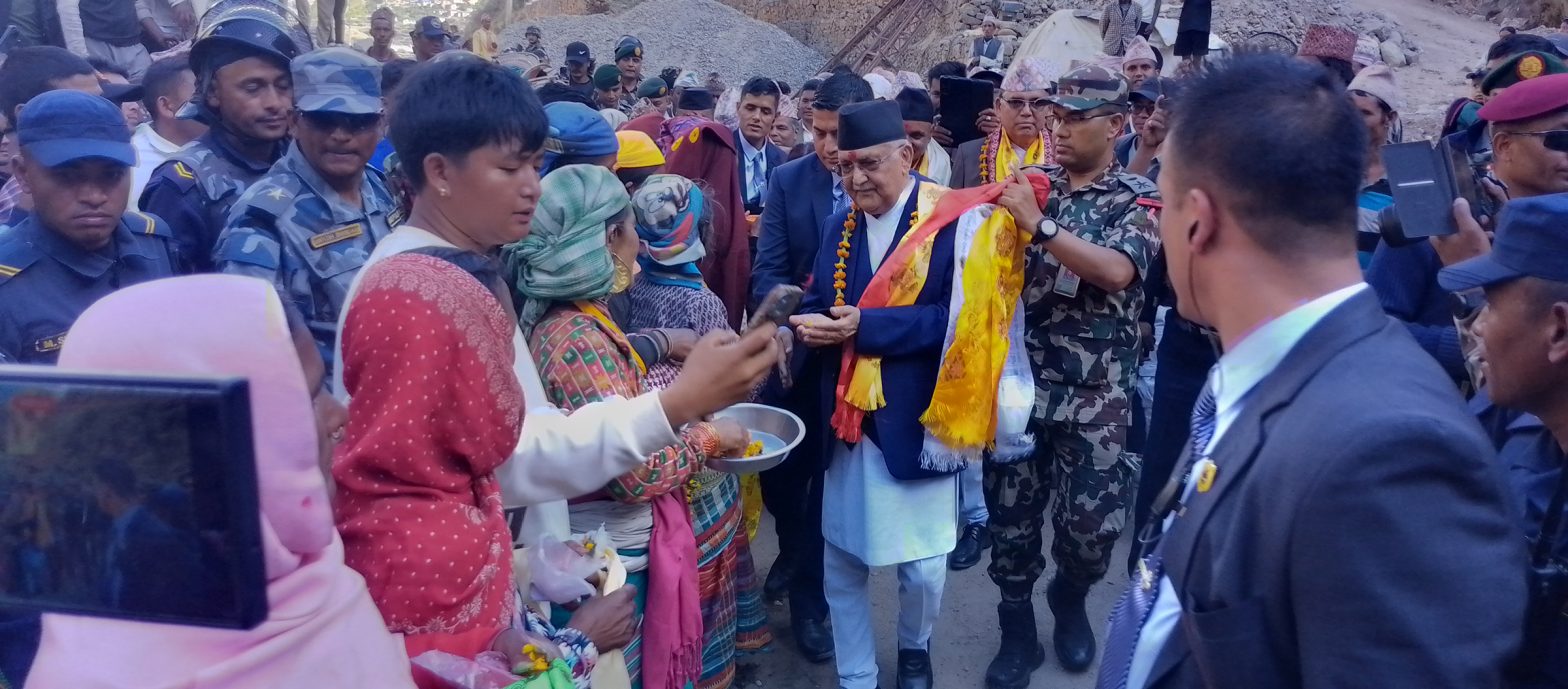 कर्णाली करिडोरलाई चीन र भारतसँगको व्यापारिक मार्गका रुपमा अघि बढाइन्छ : प्रधानमन्त्री ओली