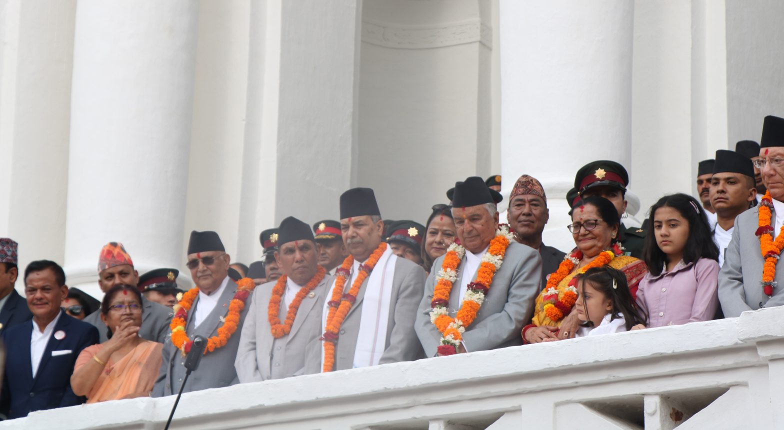 राष्ट्रपति पौडेलद्वारा इन्द्रजात्रा अवलोकन
