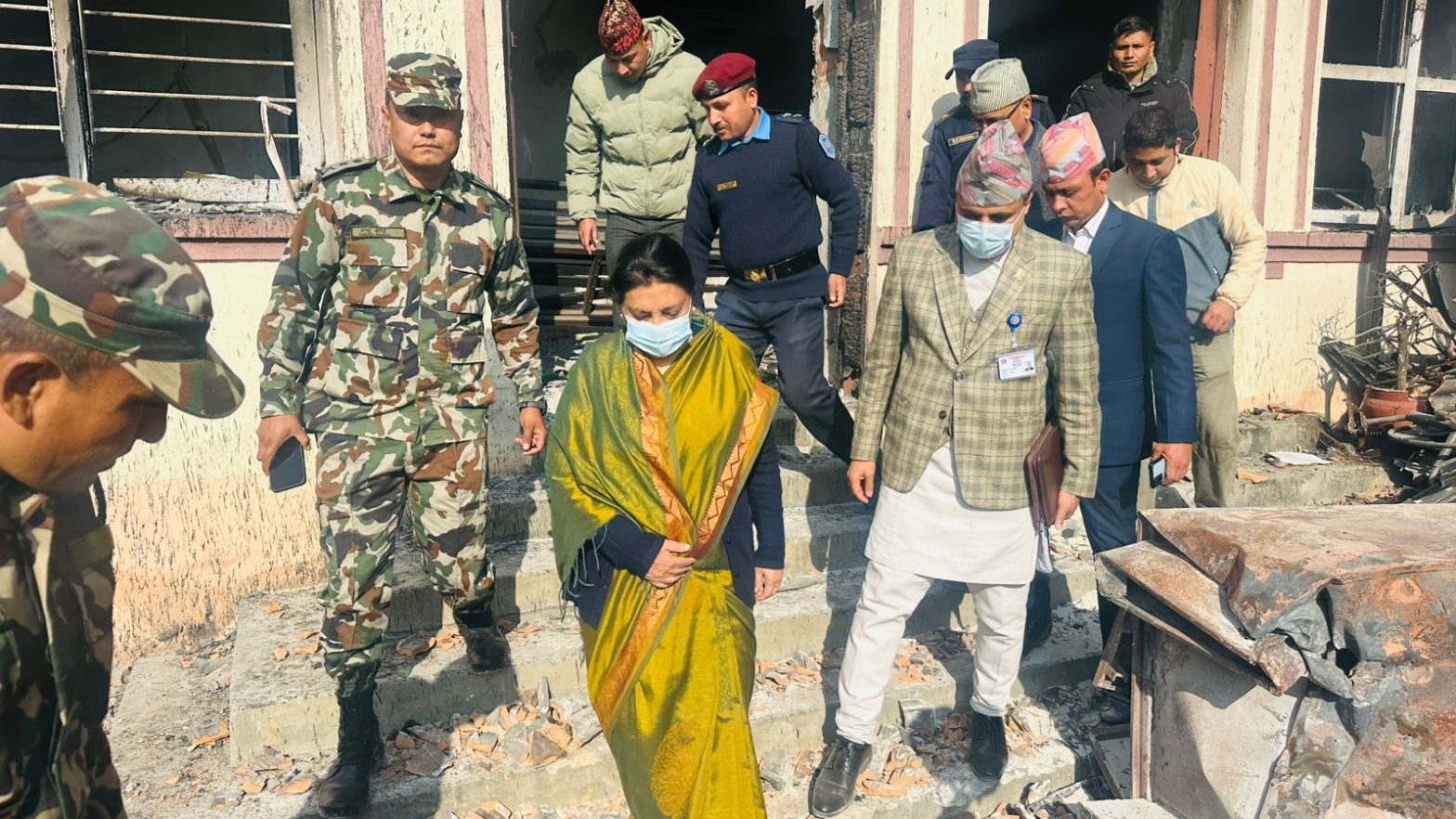 पूर्वराष्ट्रपति भण्डारीद्वारा मतदान
